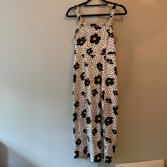 urban outfitters polka dot midi dress